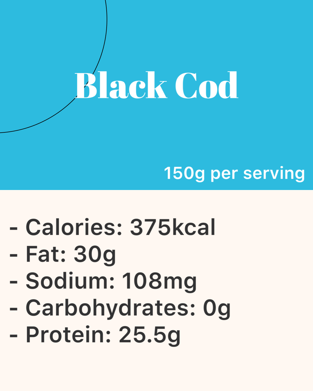 Alaskan Black Cod (阿拉斯加 - 黑鱈魚) 100g / 150g / 200g