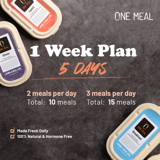 Fresh 1 week meal plan (5 days)  (30% OFF)