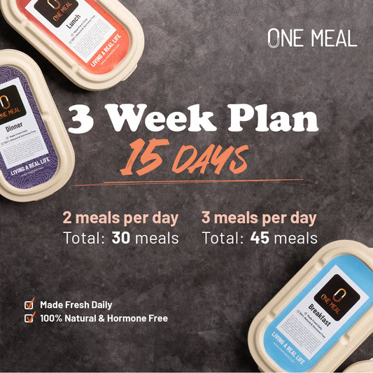 Fresh 3 weeks meal plan (15 days)  (30% OFF)