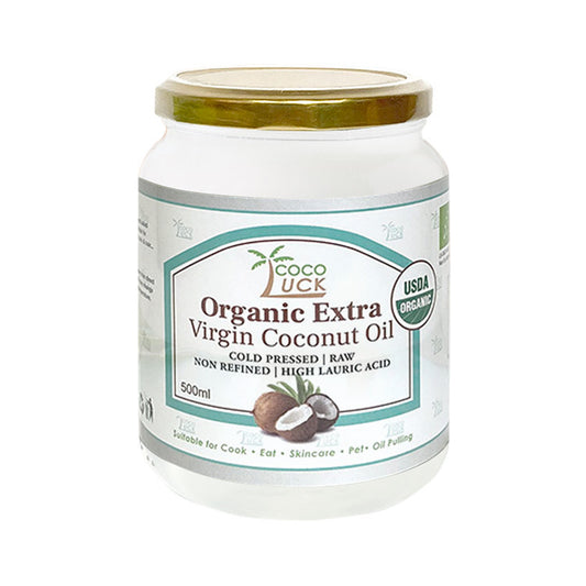 【CocoLuck】Organic Extra Virgin Coconut Oil 有機初榨冷壓椰子油 (可油拔 /生銅)